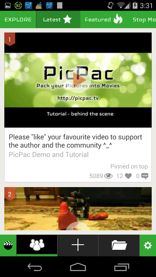 PicPac - StopMotion+TimeLapse - screenshot