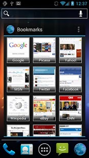 Android Widgets Pro - pantalla de miniaturas
