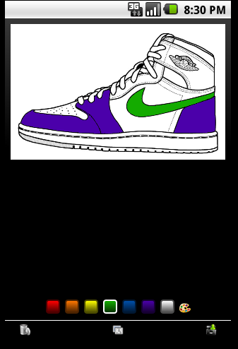 Air Jordan coloring book Screen 3