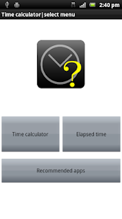 Time calculator as simple