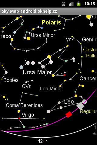 Android application Sky Map of Constellations screenshort