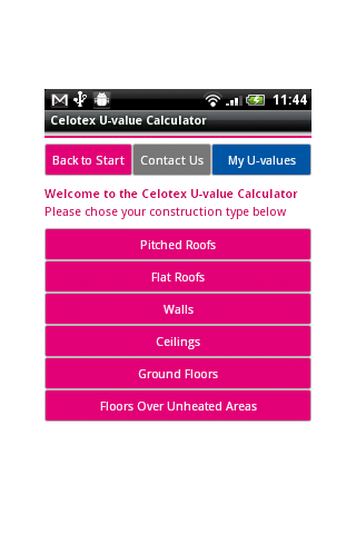 Celotex U-value Calculator