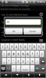 Cricket Score Live Wallpaper - screenshot thumbnail