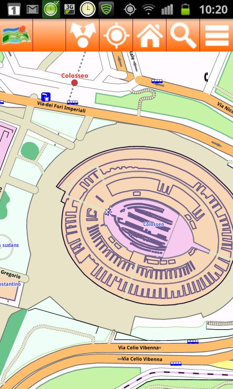 Rome Offline mappa Map Screen 1