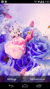 夢幻玫瑰繽紛花朵壁紙