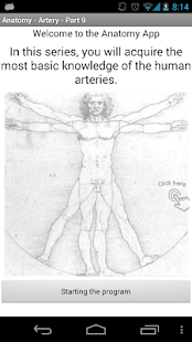 Android application Anatomy - Arteries screenshot