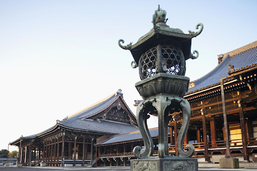 Nishi-Honganji Temple, Kyoto, Japan, Asia