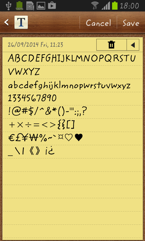 Zemke Hand FlipFont Screen 3