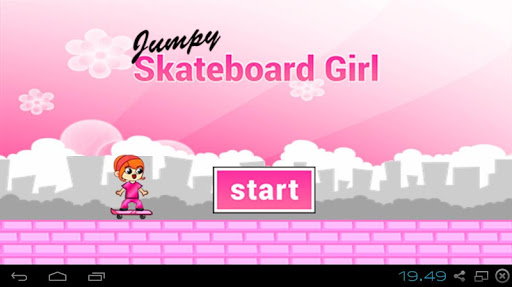 Jumpy Skateboard Girl