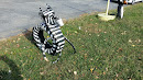 Zebra Tire Mascot