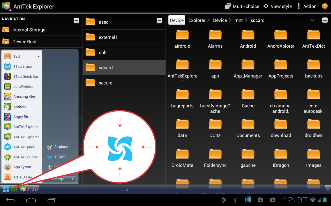 Taskbar - screenshot