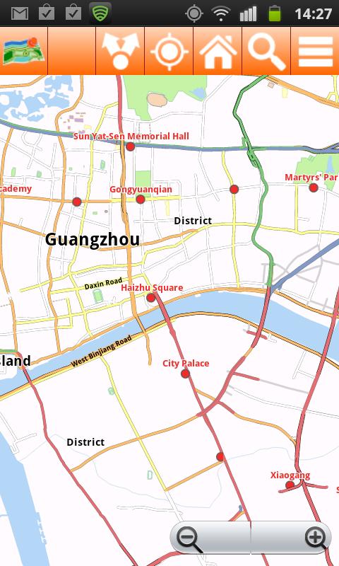 Guangzhou Offline mappa Map Screen 2