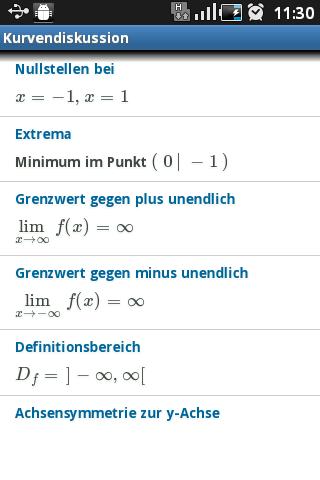 Calculus Curve Sketching Screen 2