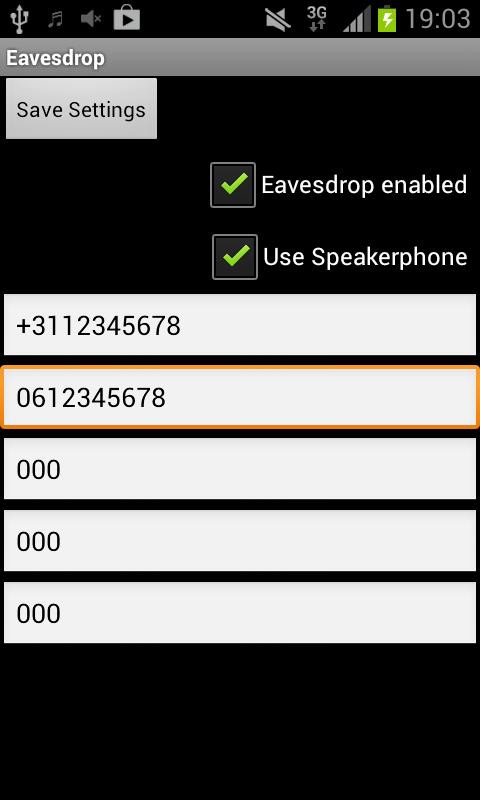 Eavesdrop Screen 2