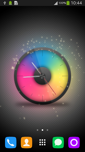 Rainbow Clock Live Wallpaper