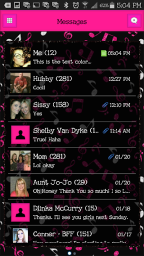 GO SMS THEME - EQ9