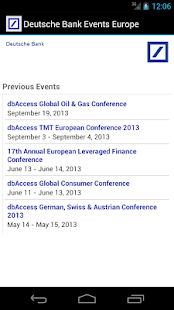 Deutsche Bank Events Europe