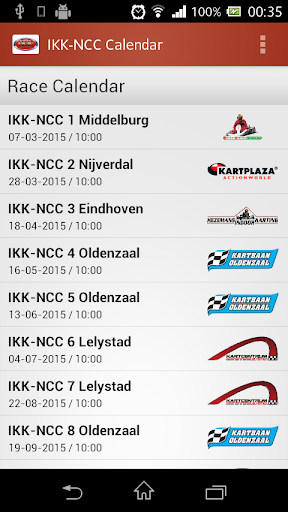 IKK-NCC Calendar