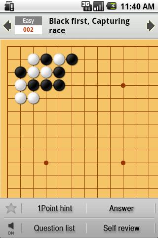 Android application Master of Go - baduk screenshort