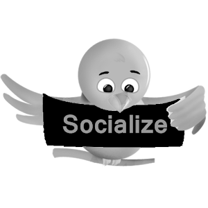Black Socialize for Twitter logo
