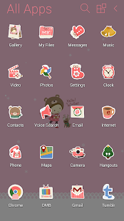 Free Winter Girl Atom Theme APK for Android