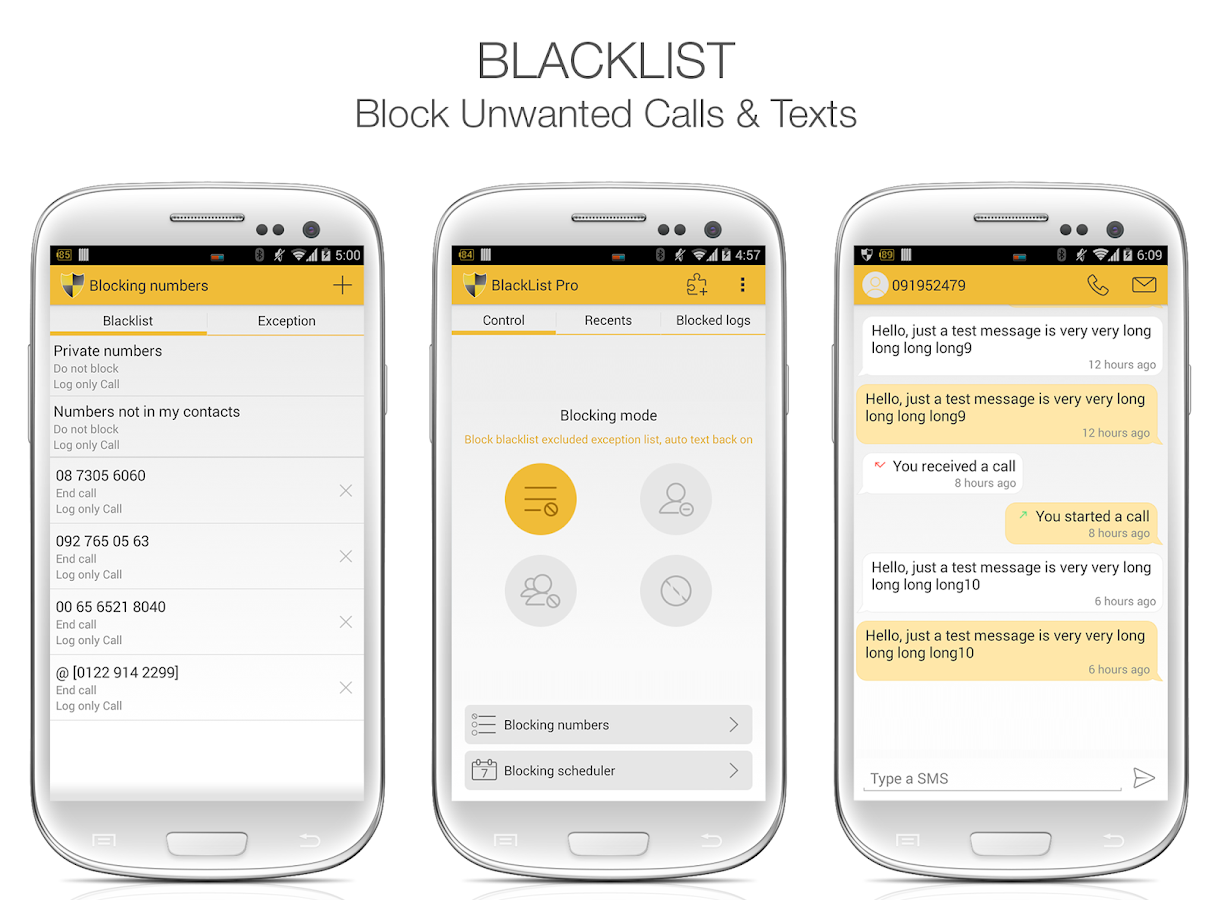 BlackList Pro - screenshot