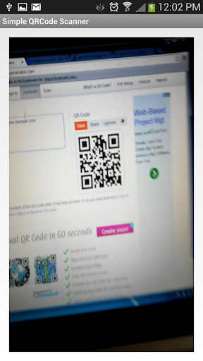 Simple QR Code Reader