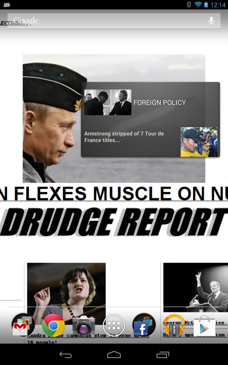 Official Drudge Widget Pro Screen 2