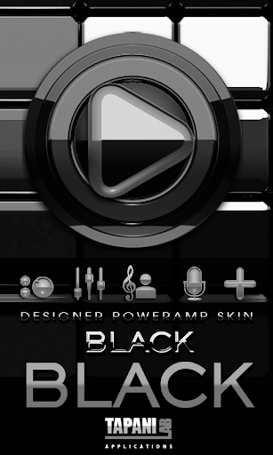 Poweramp skin Black Black