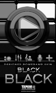 Lastest Poweramp skin Black Black APK