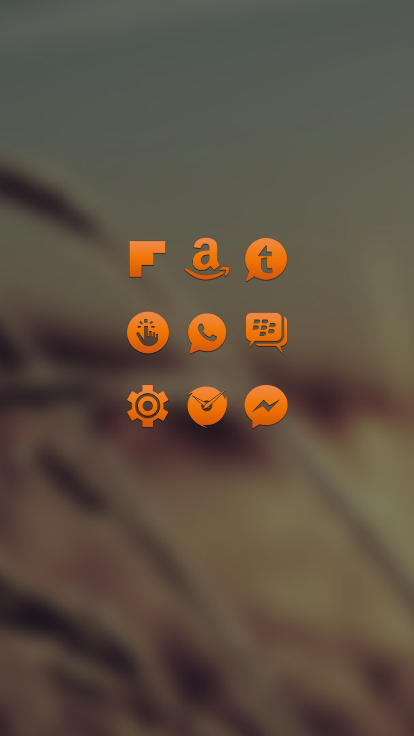 Orange Go Apex Nova Icon Theme Screen 3