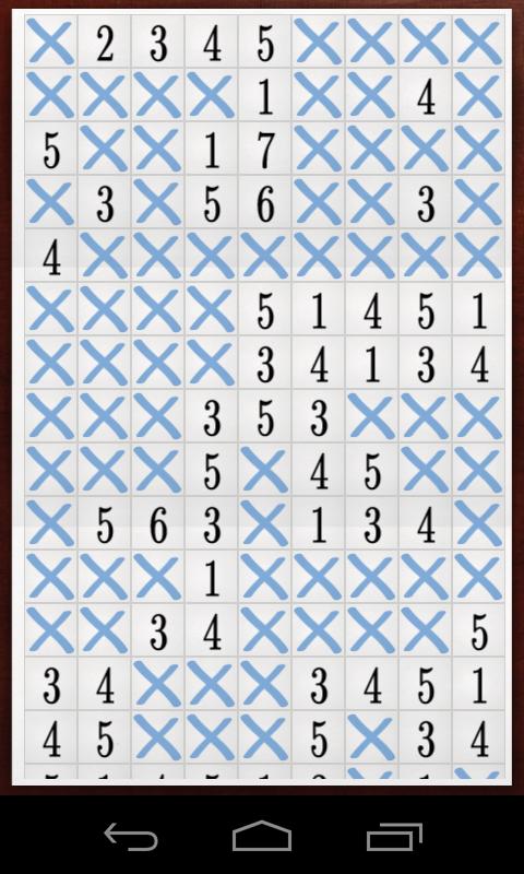 Android application The Numbers screenshort