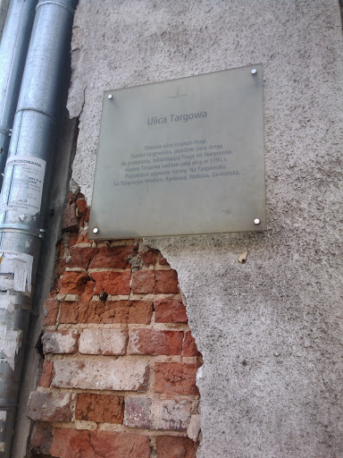Ulica Targowa - Tabliczka