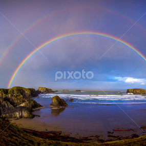 bandon rainbow by Nick Page - Landscapes Waterscapes