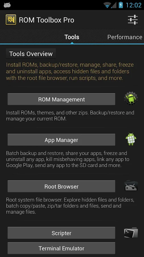   ROM Toolbox Lite – Capture d'écran 