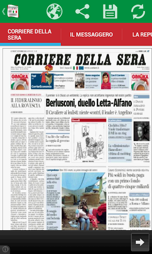 Front Pages of Italy