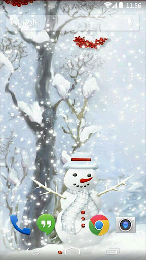 Snowman Live Wallpaper