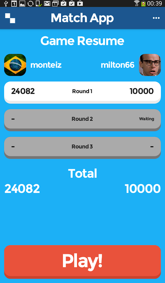 Jogo App - Screenshot