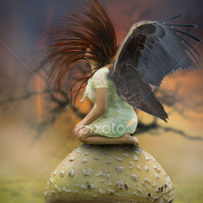 lonely angel by Jun Manolang - Digital Art People