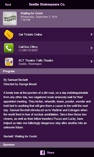 【免費娛樂App】Seattle Shakespeare Company-APP點子