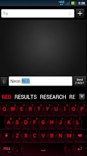 How to download GO Keyboard Neon Red Theme patch 1.0 apk for bluestacks