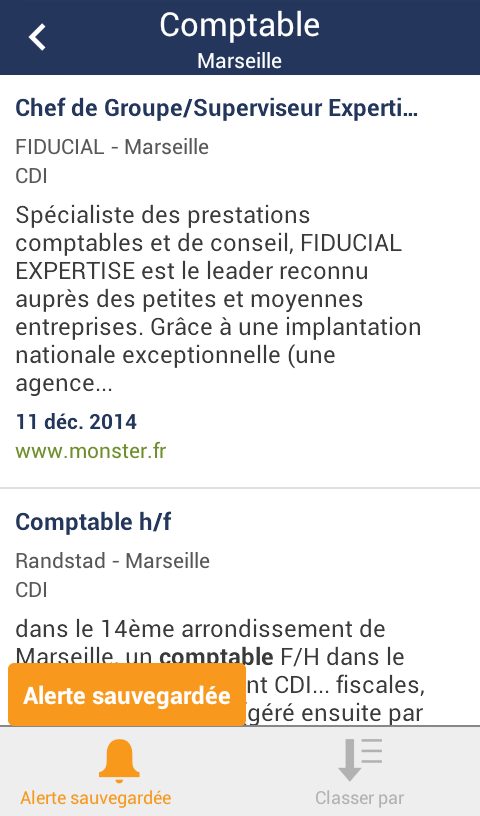 Offres demploi - Travail Screen 2