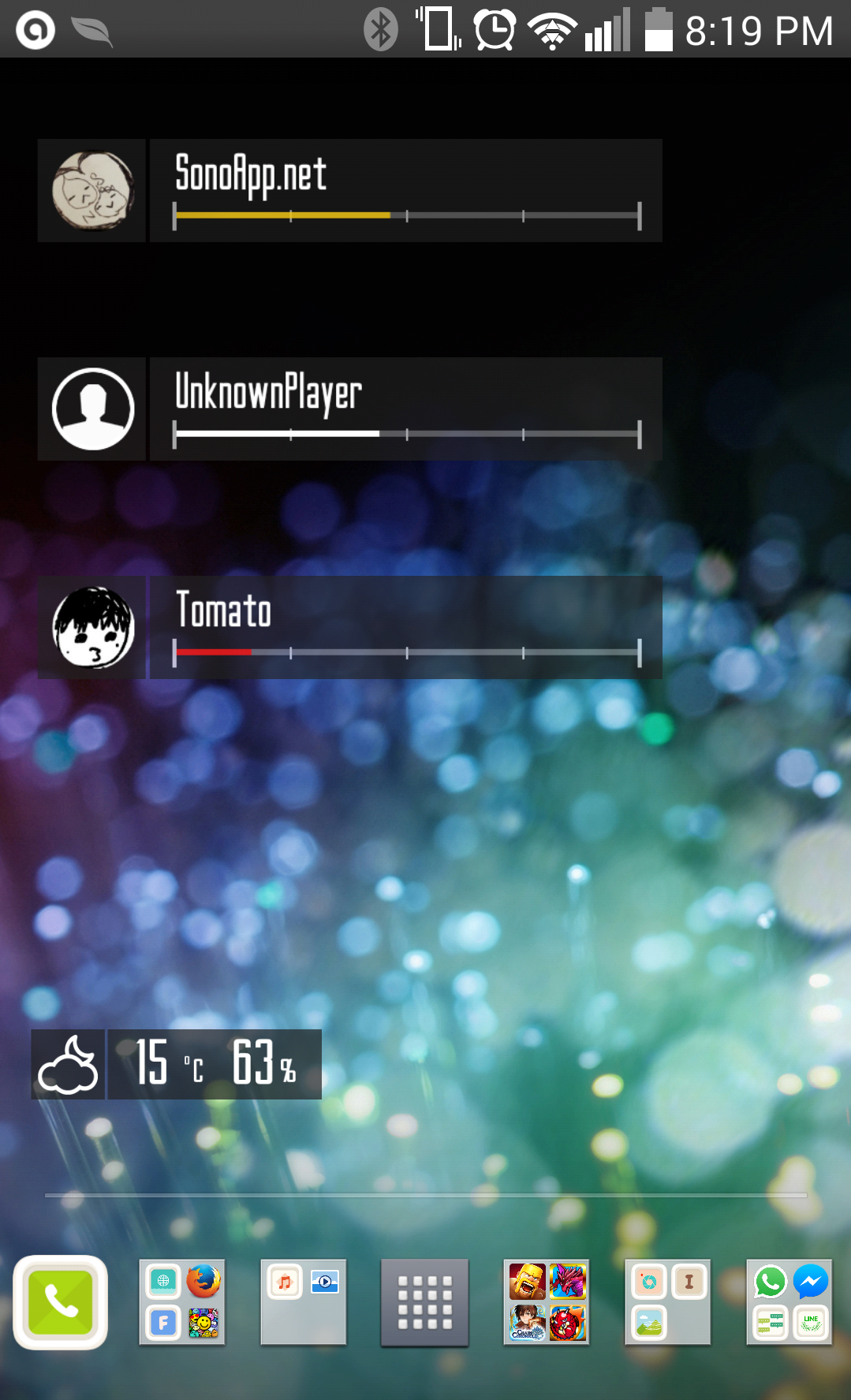 Android application SAO Widget screenshort