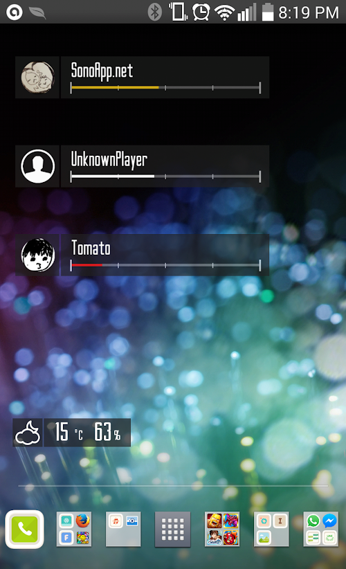Android application SAO Widget screenshort