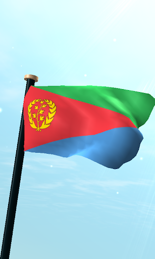厄立特里亞旗3D免費動態桌布
