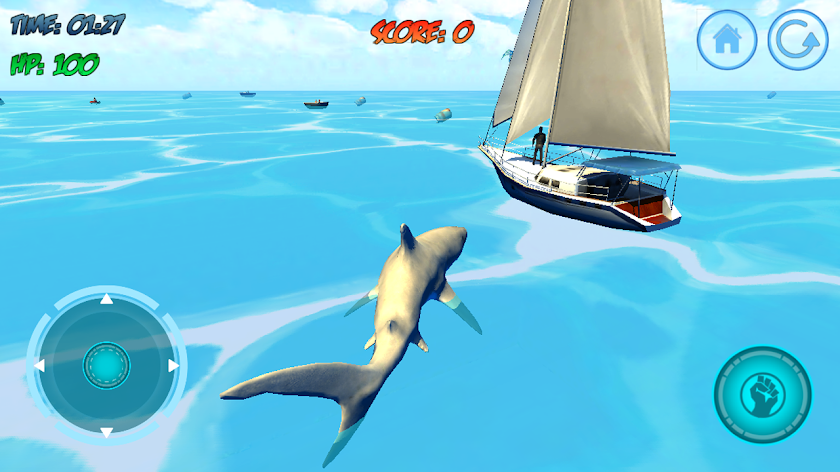 Shark Attack 3D Simulator Screen 2