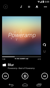 Screenshot Poweramp skin Metro UI v1.2.4