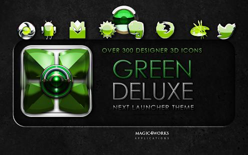 Next Launcher Theme Green D