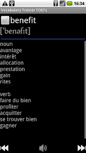 Vocabulary Trainer TOEFL Screenshots 2