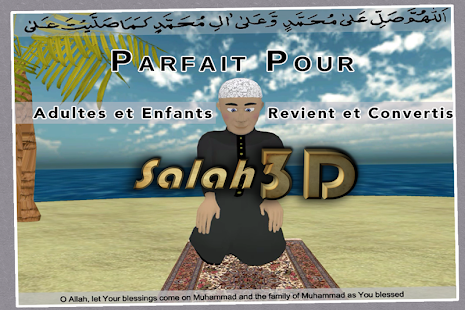 Capture d'ecran de l'application Android Salah 3d- Islamic prayer guide